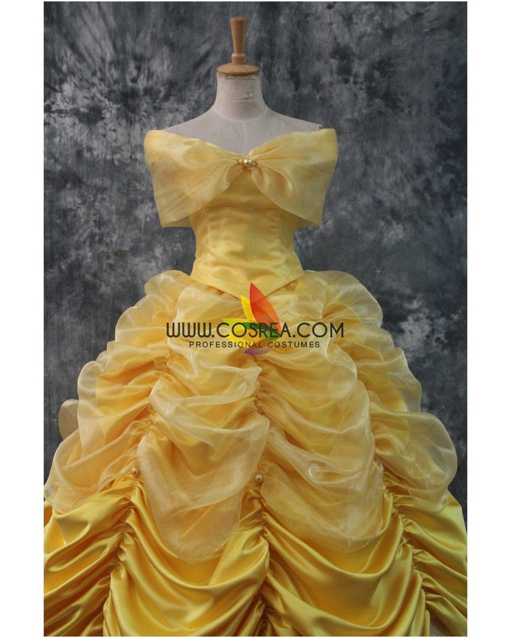 Princess Belle Classic Multilayer Tulle Beauty And Beast Cosplay Costume