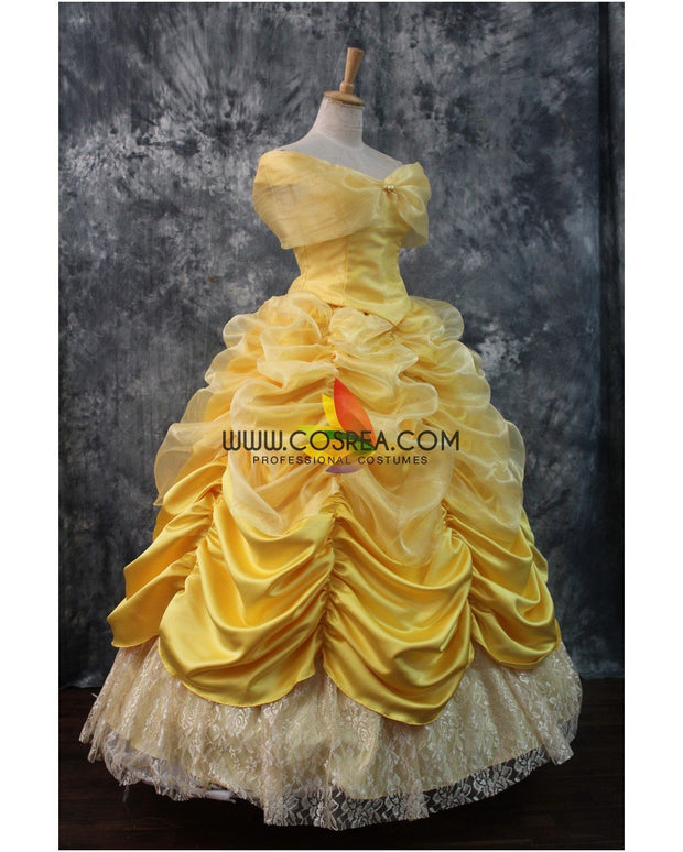 Princess Belle Classic Multilayer Tulle Beauty And Beast Cosplay Costume