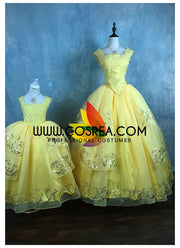 Cosrea Disney Beauty And Beast Belle Live Action 2017 Classic Tulle Children Size Cosplay Costume