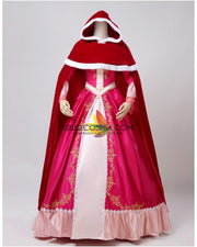 Princess Belle Pink Satin With Embroidered Gold Accent Beauty And Beast Cosplay Costume