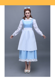 Cosrea Disney Beauty And Beast Classic Belle Peasant In Satin Cosplay Costume