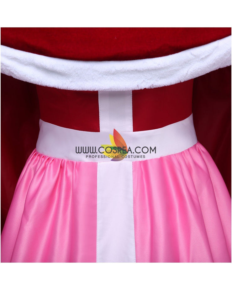 Princess Belle Winter Satin Beauty And Beast Cosplay Costume