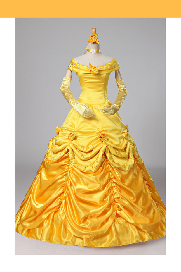 Cosrea Disney Beauty And Beast Classic Princess Belle Disney Park Inspired Cosplay Costume