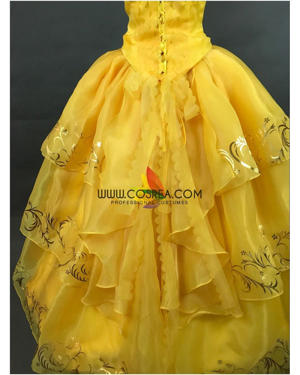 Princess Belle 2017 Live Action Movie Classic Ballgown Cosplay Costume