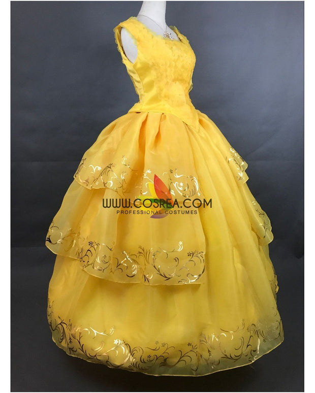 Princess Belle 2017 Live Action Movie Classic Ballgown Cosplay Costume
