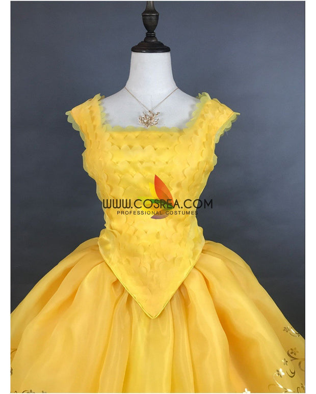 Princess Belle 2017 Live Action Movie Classic Ballgown Cosplay Costume
