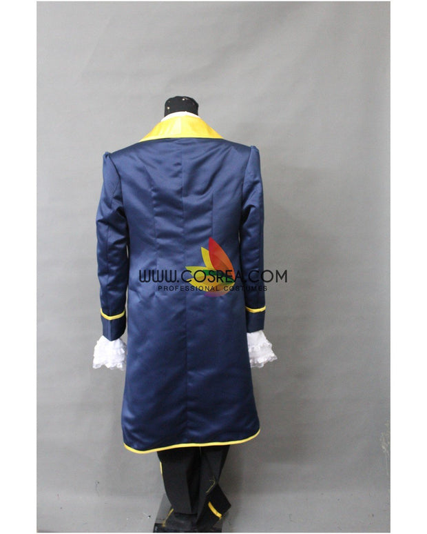 Prince Navy Blue Satin Beauty And Beast Cosplay Costume
