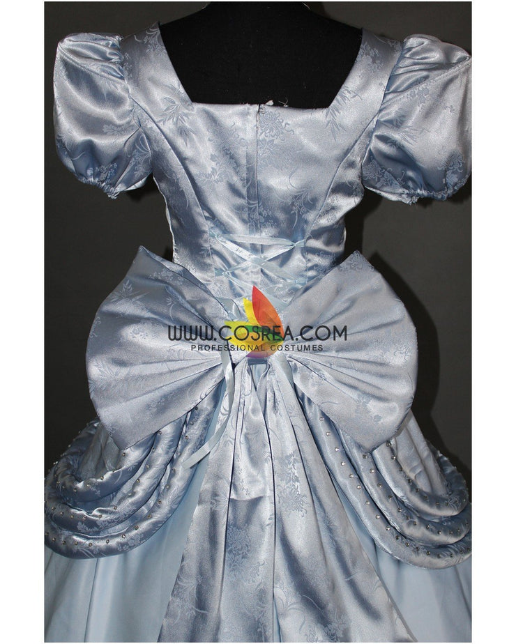 Princess Cinderella Classic Ballgown In Brocade Satin Cosplay Costume