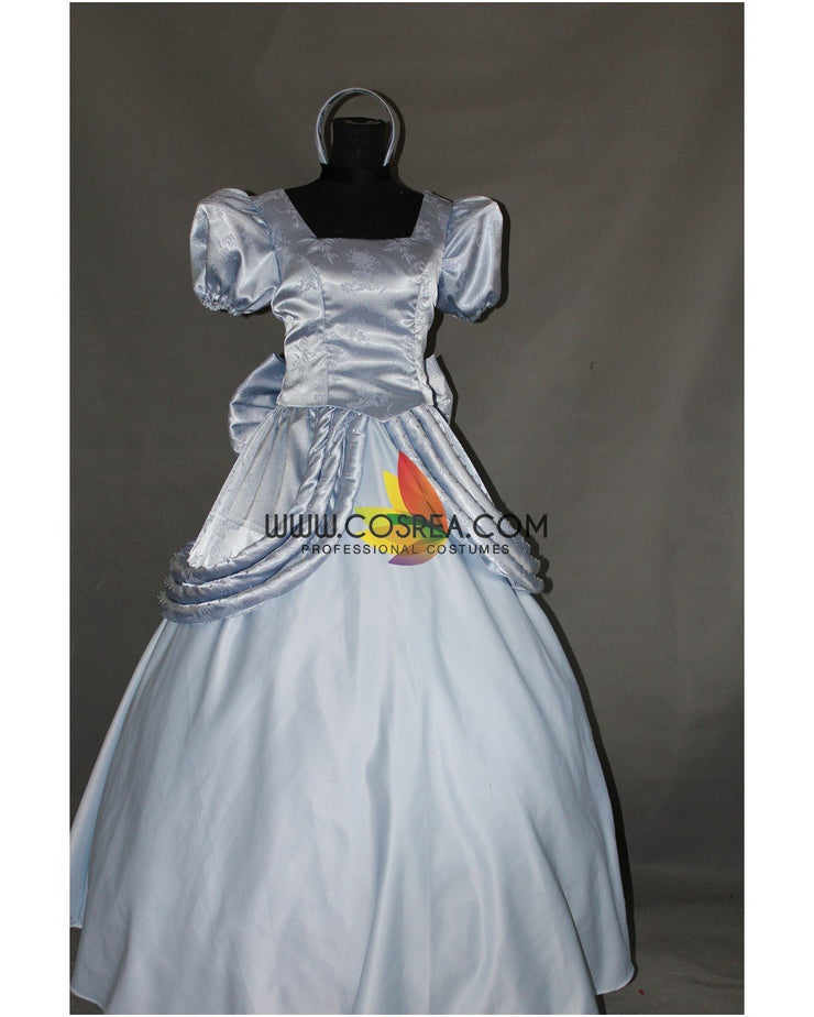 Princess Cinderella Classic Ballgown In Brocade Satin Cosplay Costume