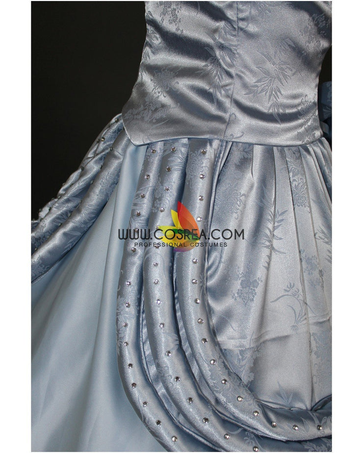 Princess Cinderella Classic Ballgown In Brocade Satin Cosplay Costume