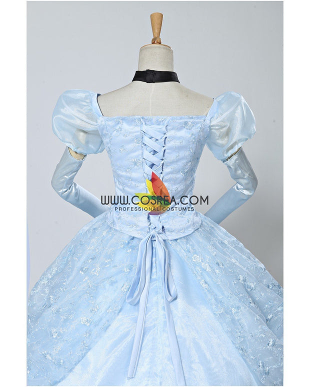 Princess Cinderella Classic Ballgown In Floral Overlayer Cosplay Costume