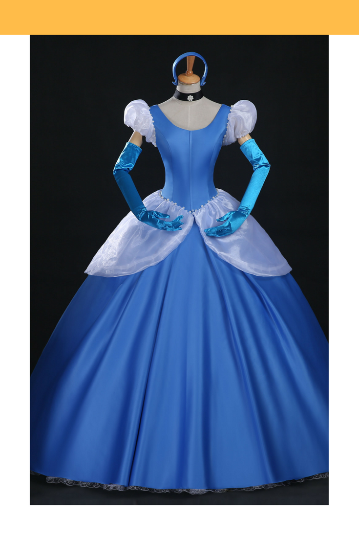 disney princess cinderella dress Classic Royal Blue Satin Cosplay Costume – Cosrea Cosplay sku_325702 Color:MOONLIGH Vestido Mini Lentejuela Zoey