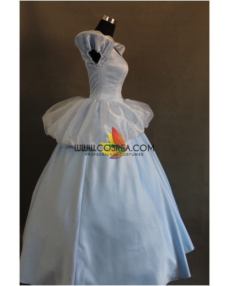 Princess Cinderella Classic Scallop Sleeves Cosplay Costume