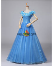 Princess Cinderella Live Action Classic Organza Tulle Ballgown Cosplay Costume