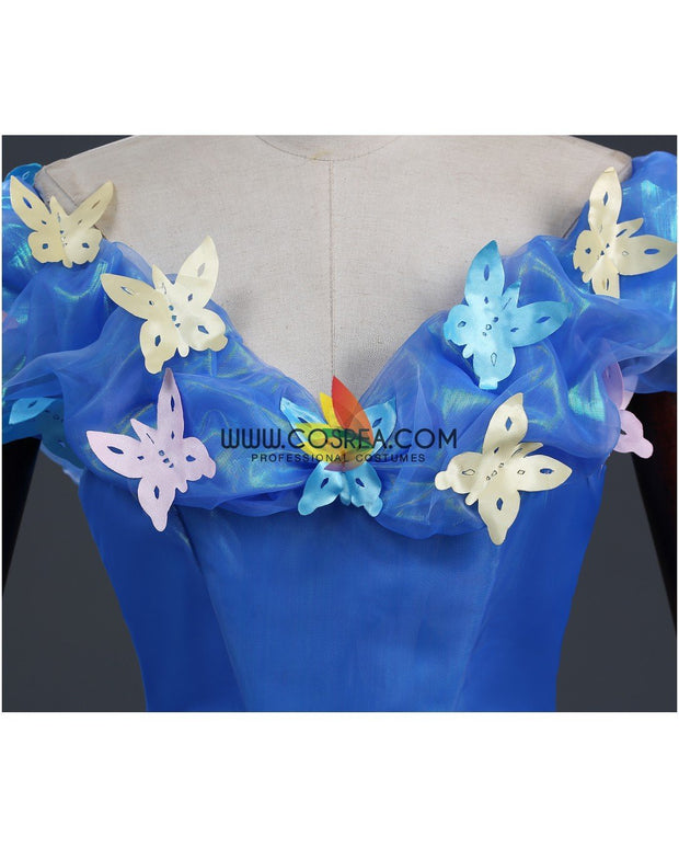 Princess Cinderella Live Action Glass Tulle Cosplay Costume