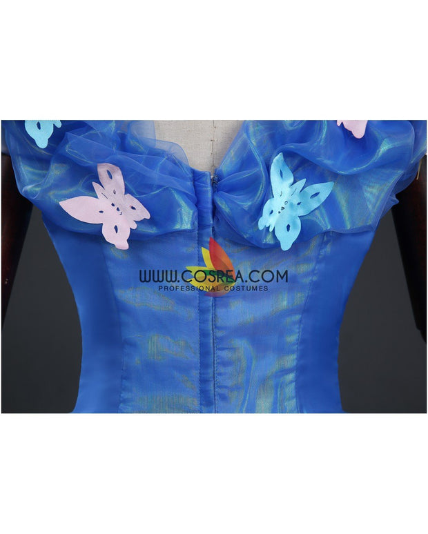 Princess Cinderella Live Action Glass Tulle Cosplay Costume