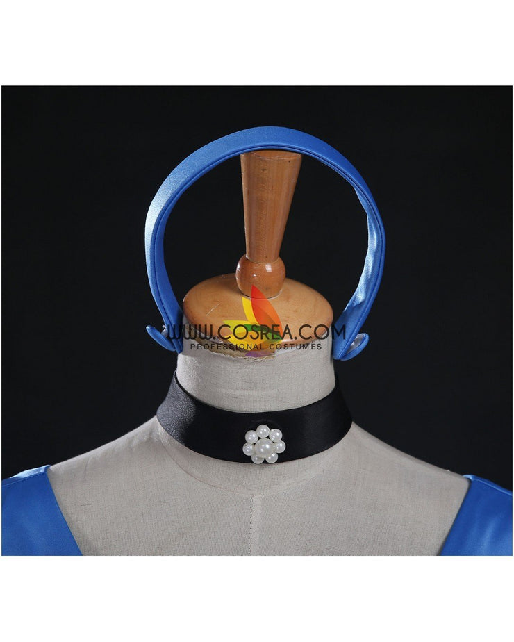 Princess Cinderella Classic Royal Blue Satin Cosplay Costume