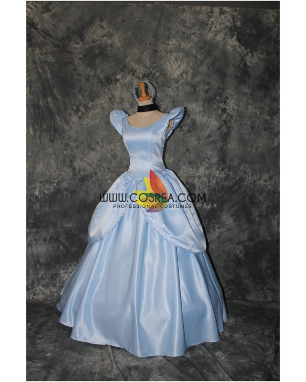 Princess Cinderella Simple Satin Cosplay Costume