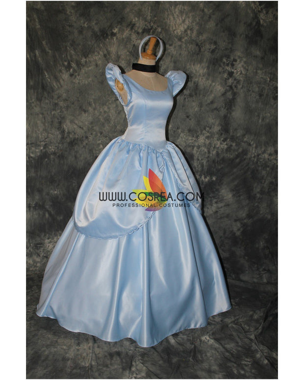 Princess Cinderella Simple Satin Cosplay Costume