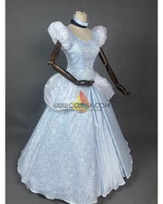 Cosrea Disney Cinderella With Silver Embroidery Cosplay Costume
