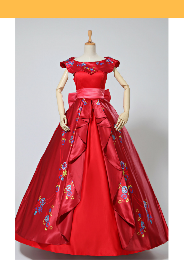 cosrea disney elena of avalor embroidered regal cosplay costume 3673556648028