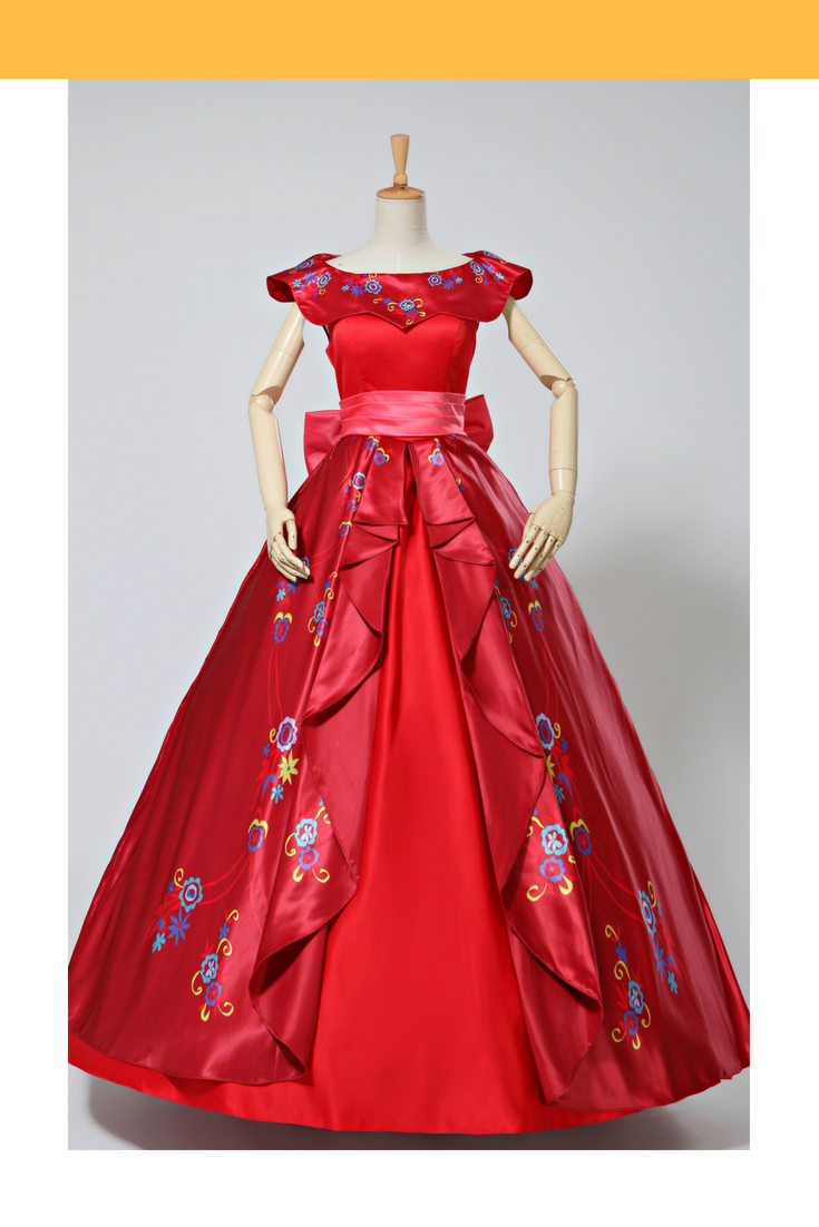 Cosrea Disney Elena Of Avalor Embroidered Regal Cosplay Costume