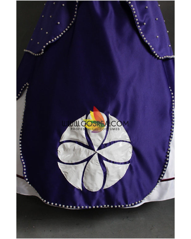 First Princess Sofia Midnight Purple Satin Cosplay Costume