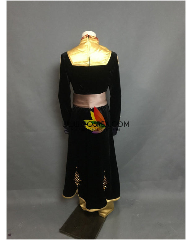 Frozen 2 Anna Embroidered Travel Cosplay Costume
