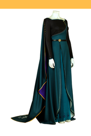Cosrea Disney Frozen 2 Anna Queen Coronation Printed Cosplay Costume