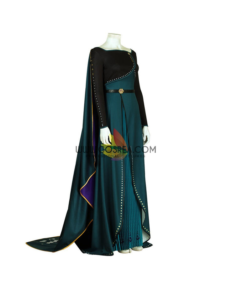 Cosrea Disney Frozen 2 Anna Queen Coronation Printed Cosplay Costume
