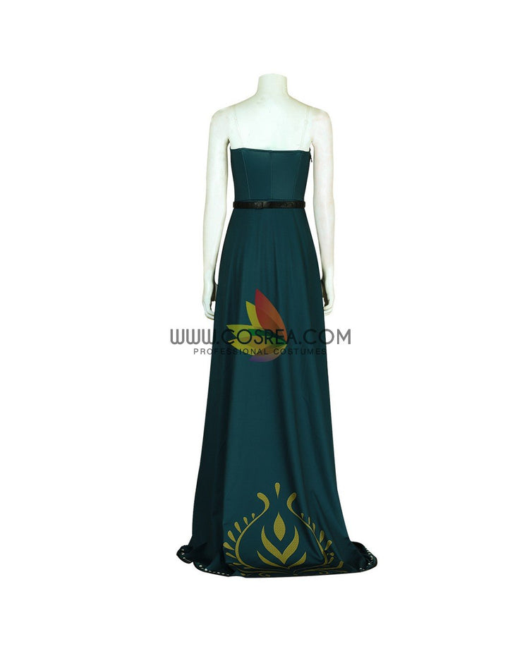 Cosrea Disney Frozen 2 Anna Queen Coronation Printed Cosplay Costume