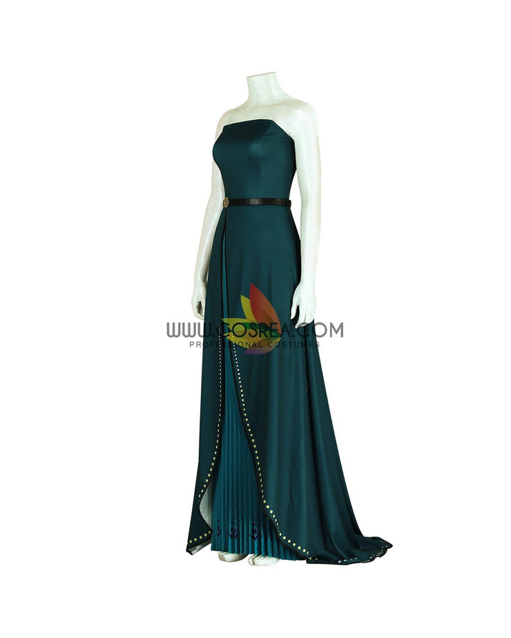 Cosrea Disney Frozen 2 Anna Queen Coronation Printed Cosplay Costume