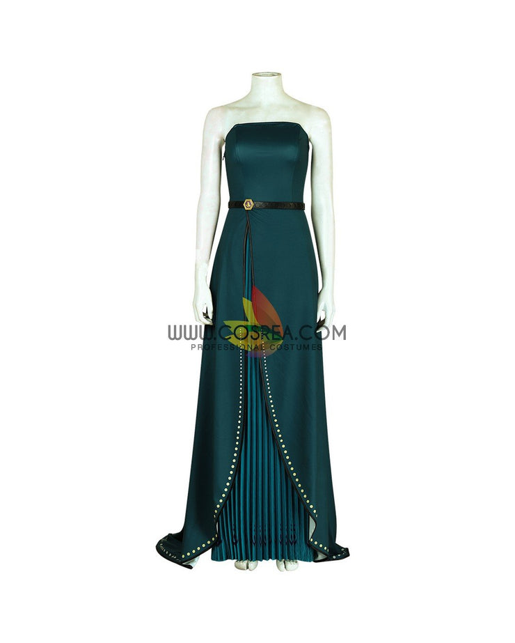 Cosrea Disney Frozen 2 Anna Queen Coronation Printed Cosplay Costume