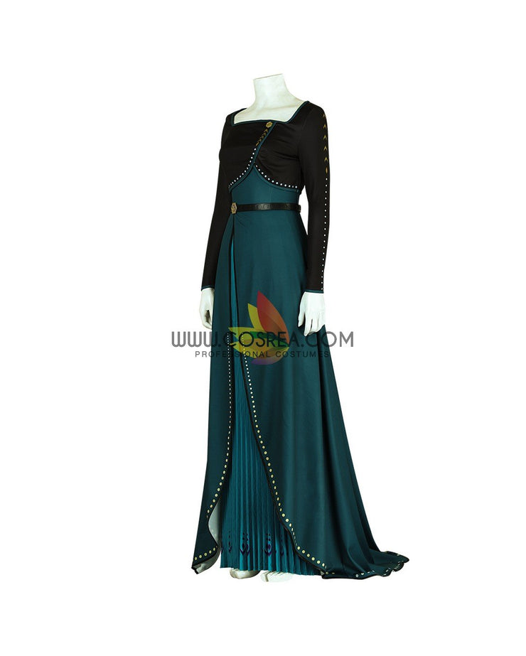 Cosrea Disney Frozen 2 Anna Queen Coronation Printed Cosplay Costume