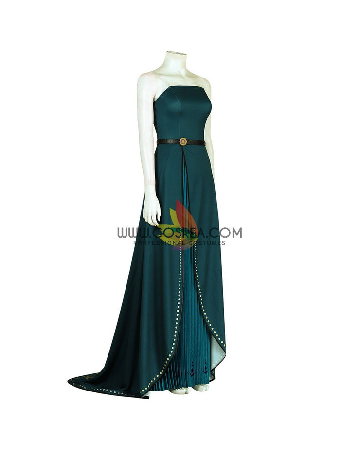 Cosrea Disney Frozen 2 Anna Queen Coronation Printed Cosplay Costume