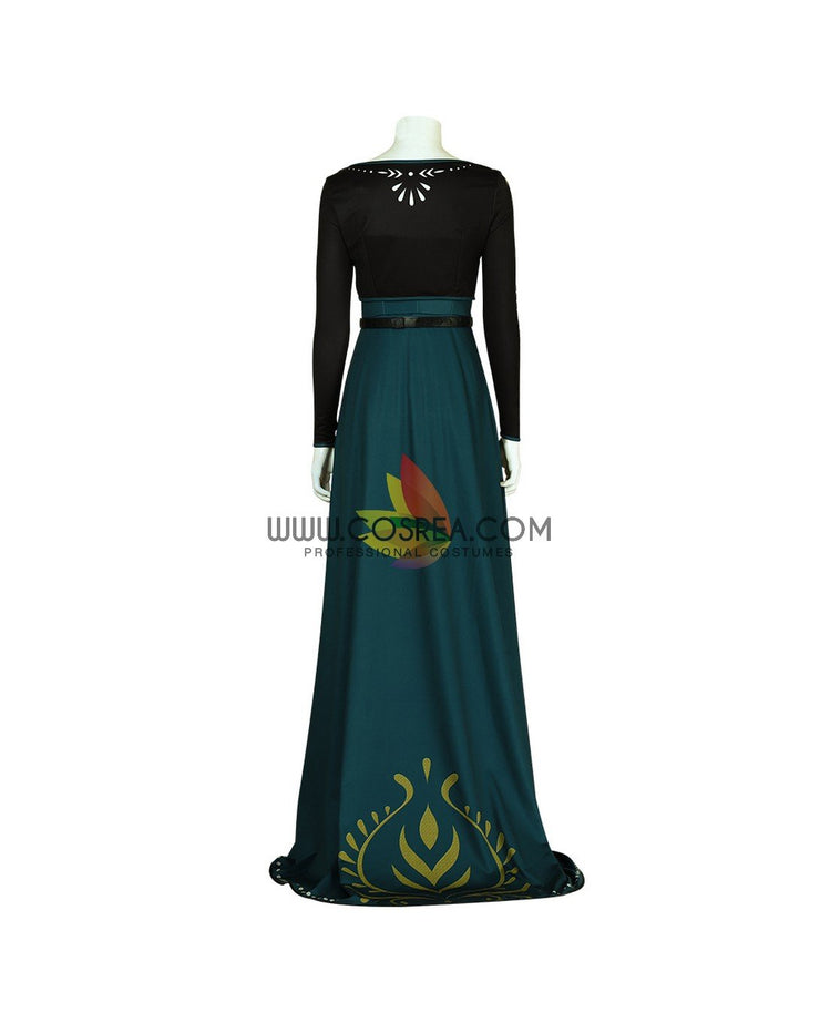 Cosrea Disney Frozen 2 Anna Queen Coronation Printed Cosplay Costume