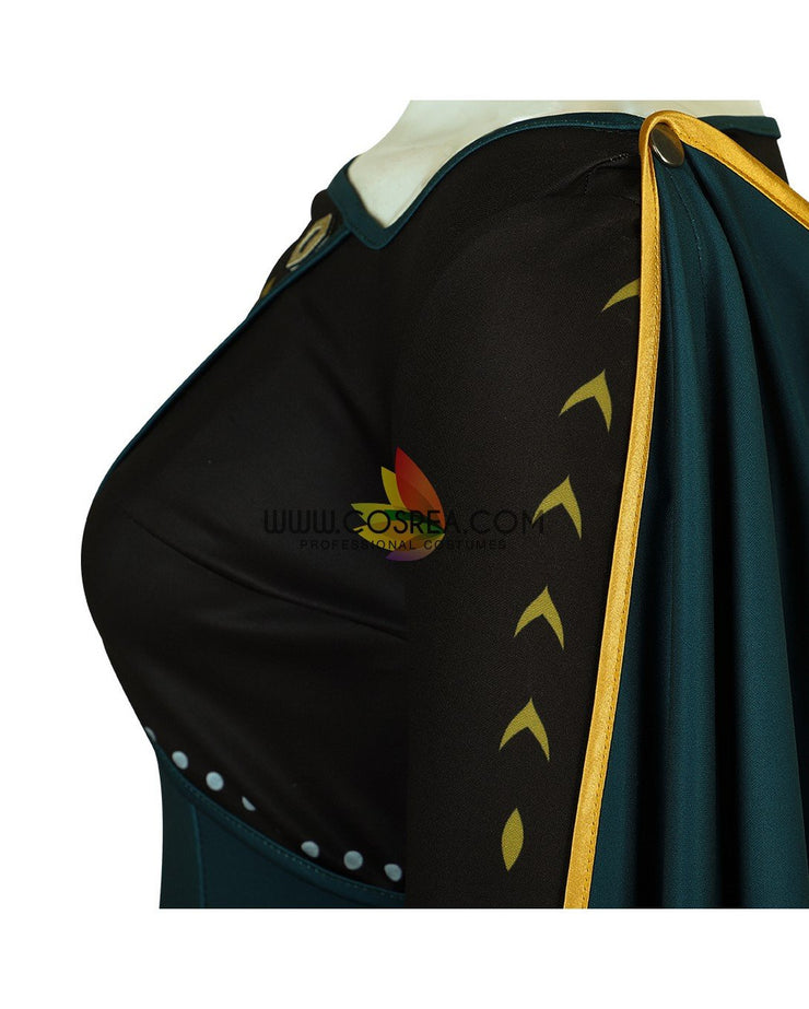 Cosrea Disney Frozen 2 Anna Queen Coronation Printed Cosplay Costume