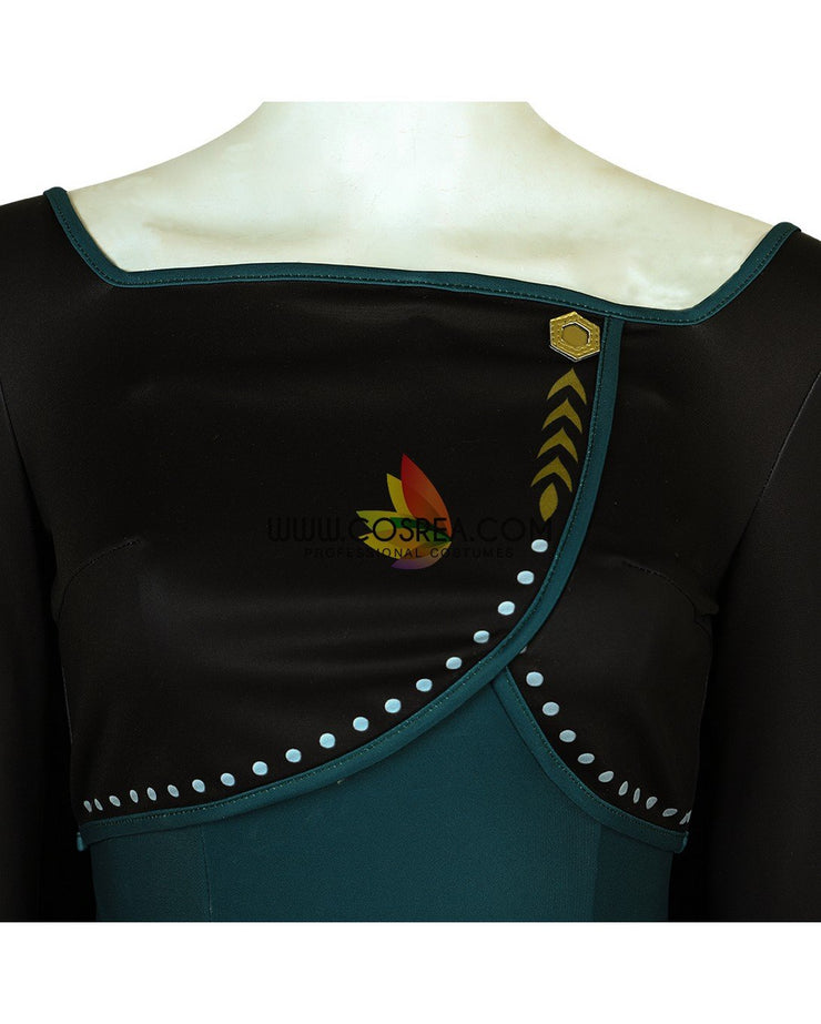 Frozen 2 Queen Anna Printed Cosplay Costume