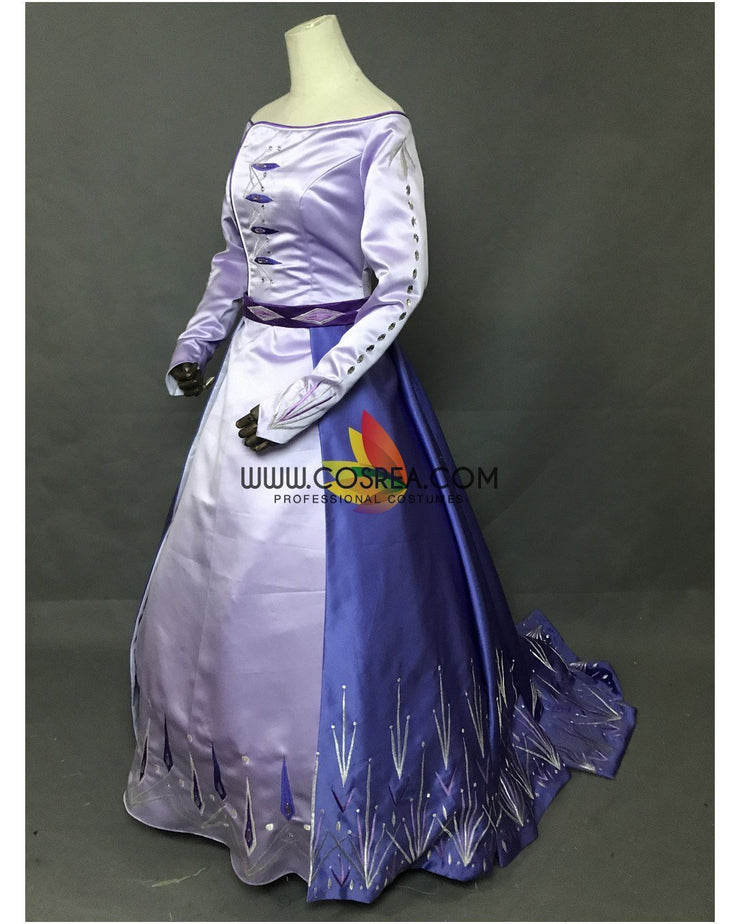Frozen 2 Elsa Embroidered Formal Attire Cosplay Costume