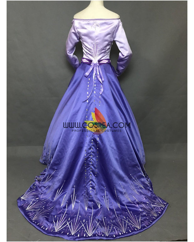 Frozen 2 Elsa Embroidered Formal Attire Cosplay Costume