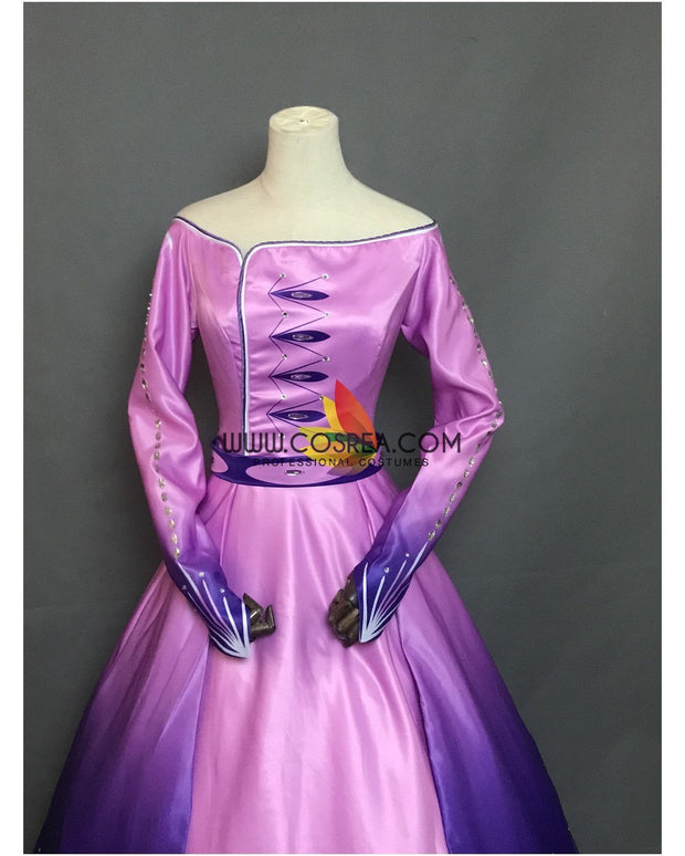 Frozen 2 Elsa Formal Attire In Gradient Cosplay Costume