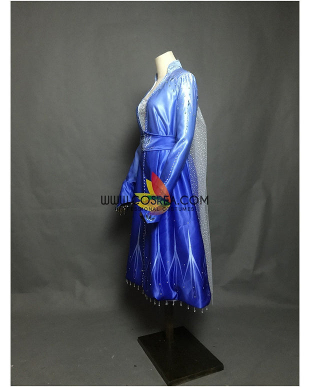 Frozen 2 Elsa Gradient Satin Cosplay Costume