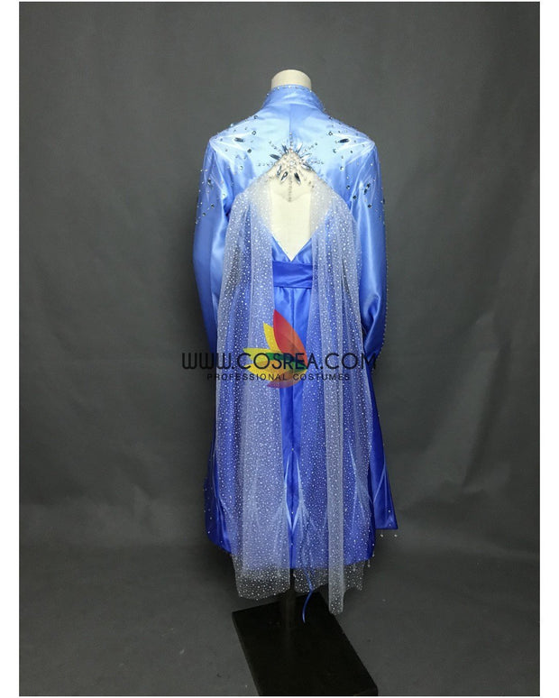 Frozen 2 Elsa Gradient Satin Cosplay Costume