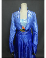 Frozen 2 Elsa Gradient Satin Cosplay Costume