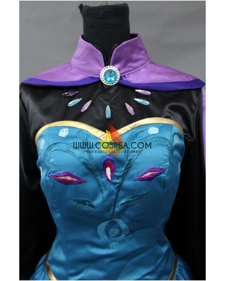 Frozen Elsa Coronation Embroidered Cosplay Costume