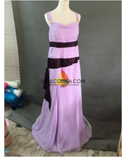 Hercules Megara Lilac Purple Chiffon Satin Cosplay Costume