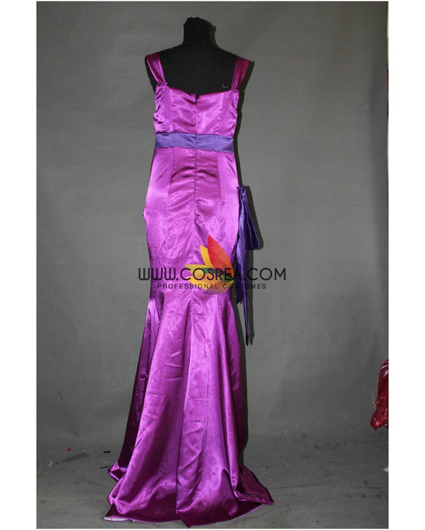 Hercules Megara Royal Purple Satin Cosplay Costume