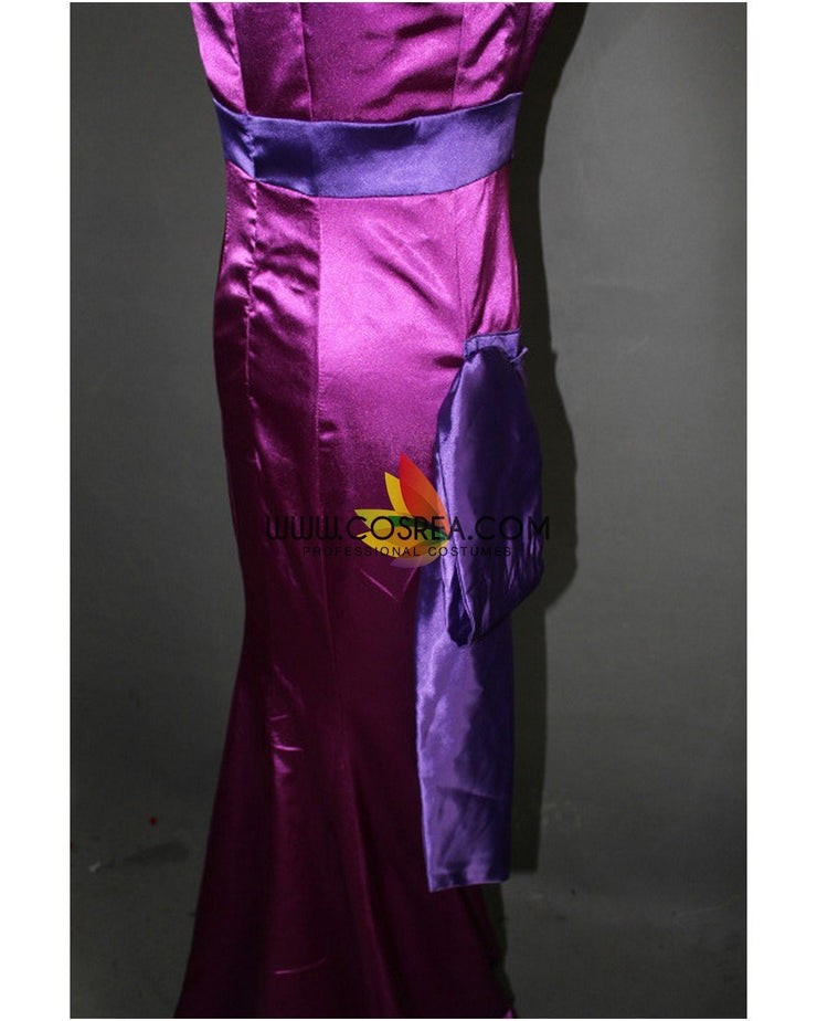 Hercules Megara Royal Purple Satin Cosplay Costume