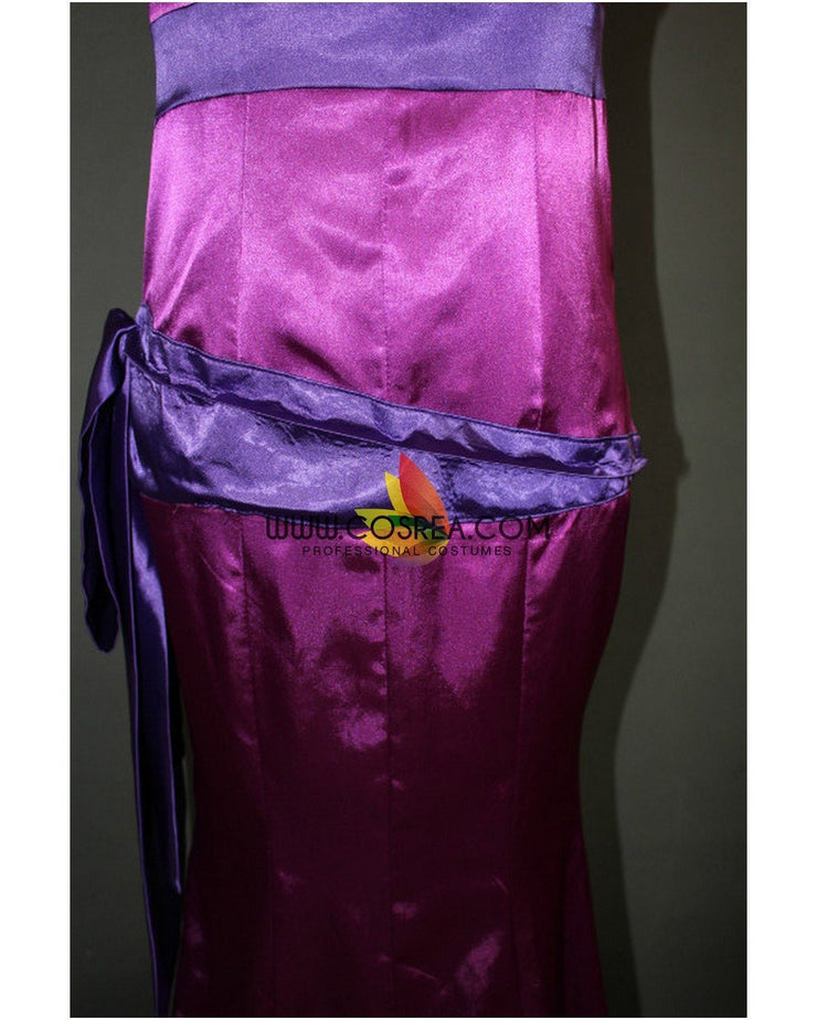 Hercules Megara Royal Purple Satin Cosplay Costume