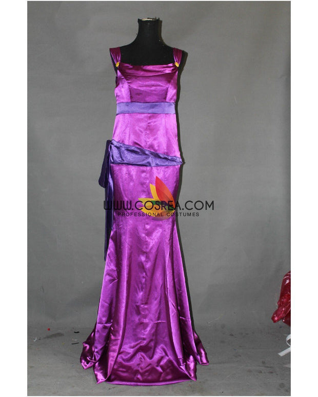 Hercules Megara Royal Purple Satin Cosplay Costume